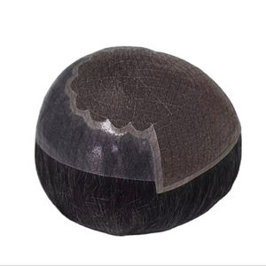 Perruque en cheveux humains Q6 Yaki, toupet pour homme, cheveux vierges Remy, trame unique, Bangladash Naturalizer Curl Bonnet, extension de cheveux Remi - Product Image 1