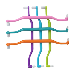 Brosse mono-touffe interspace double embout souple pour <span class=keywords><strong>appareil</strong></span> orthodontique, implants, bridges et nettoyage de précision - Product Image 6