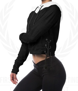 เสื้อฮู้ดกันหนาวแขนยาวมีฮู้ดแฟชั่นสำหรับผู้หญิงมีโลโก้ด้านหน้า - Product Image 2