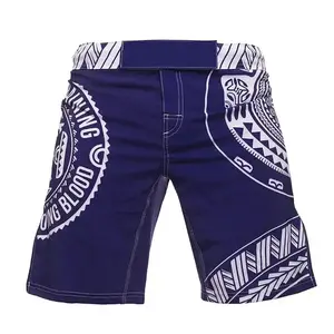 MMA quần short lycra spandex bán buôn tùy chỉnh phòng tập thể dục chạy người đàn ông nén quần short