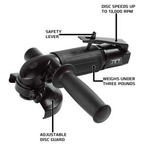 Amoladora Angular Inalámbrica Profesional de 4 Pulgadas, 13000 RPM, con Interruptor de Gatillo, Mini Disco de 230 mm, Alimentada por Batería - Product Image 5