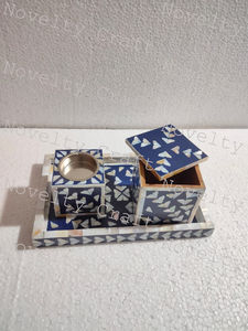 Nuevo diseño hecho a mano Shell indio hecho árabe madera Mukhar quemador estética real decoración del hogar quemador de incienso Bukhoor de madera - Product Image 3