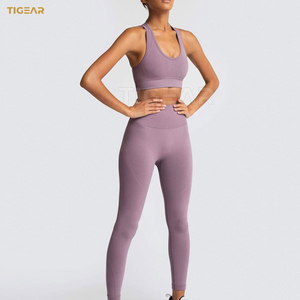ชุดโยคะออกกำลังกายทำเองสำหรับผู้หญิงวัสดุแข็งปิดเอวยางยืด - Product Image 6