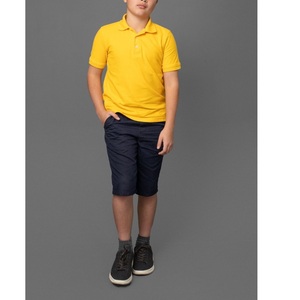 Nouveaux polos à manches courtes et shorts décontractés d'été pour garçons et enfants Vêtements de sport à motif solide pour bébés de BD - Product Image 2