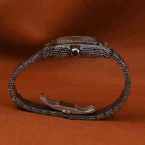 Elegante Reloj de Pulsera de Acero Inoxidable con Correa de Cuero para Hombre, Movimiento Mecánico Analógico, Cristal, Joyería de Moda - Product Image 2