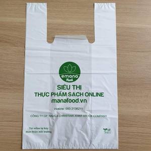 Venta al por mayor Camiseta biodegradable Embalaje Camiseta Bolsa para uso en supermercado - Product Image 3