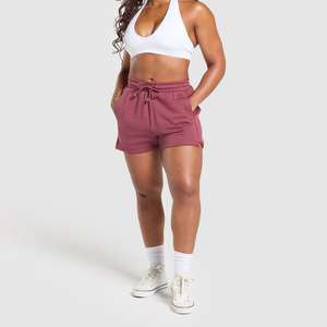 Short grande taille pour femmes avec cordon de serrage Créez votre logo personnalisé Short pour femmes Short respirant à séchage rapide pour femmes - Product Image 5
