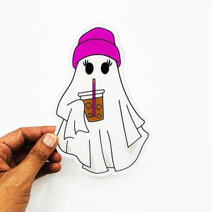 Nouveau Ghost Logo personnalisable imprimé carreaux de cils en acrylique Texture lisse et dentée carreaux de cils durables en gros - Product Image 5