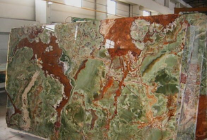 Dalles élégantes d'onyx vert multi du Pakistan, dalles de marbre d'onyx vert multi de pierre naturelle 100%, dalles de marbre d'onyx vert multi - Product Image 5