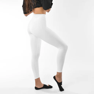 Women Elastic Leggings Soft and Stretchy Women Fashion Leggings Simple Style Women Gym Wear Leggings Stretch <b>Fabric</b> - Product Image 4