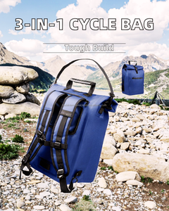 Sacs de vélo en polyester pour enfants, accessoires de vélo pour les trajets quotidiens, fermeture à glissière, unisexe, sacs de vélo en polyester - Product Image 2