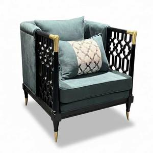 CHAWOO 75x73x80cm Single <b>Sofa</b> Chair Contemporary Design Ash Wood with Felt Fabric Upholstery GSD68093 - Product Image 1