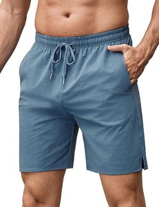 Latest Fresh Design High Cotton <b>Shorts</b> Loose Casual Plus Size Polyester <b>Shorts</b> <b>Elastic</b> <b>Waist</b> Knitted Weaving Breathable Mid - Product Image 1