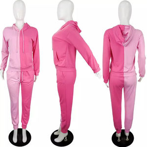 Sudadera personalizada de alta calidad, Jersey, chándal para mujer, conjunto de 2 piezas, pantalones para correr con cremallera, chándales de lana de algodón transpirable - Product Image 6