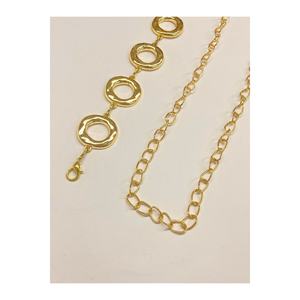 Round Detail Women's <b>Chain</b> Waist <b>Belt</b>, Jacket <b>Belt</b>, <b>Dress</b> <b>Belt</b>, Shirt <b>Belt</b>, <b>Chain</b> <b>Belt</b> - <b>Gold</b> - Product Image 6