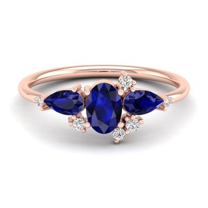 REYES Haute qualité 925 argent Sterling Moissanite bagues de fiançailles Solitaire bleu saphir pierres précieuses bijoux fins pour les femmes - Product Image 1