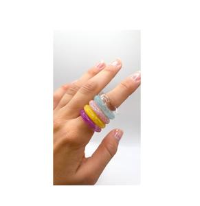 <b>Epoxy</b> <b>Resin</b> Finger Ring Blue Color Wholesale Exporter Best <b>Price</b> Classic Style <b>Resin</b> Finger Ring Customize Color Hot Selling - Product Image 2