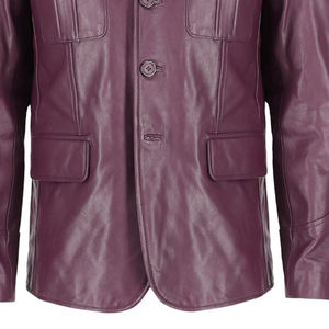 Chaqueta de motorista de cuero para motocicleta con armadura de búfalo Natural Premium para hombre de calidad superior marrón - Product Image 4