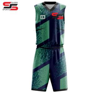 Último diseño, uniforme de baloncesto hecho a medida, ropa deportiva de poliéster, uniforme de baloncesto de equipo en blanco en todos los tamaños disponibles - Product Image 1