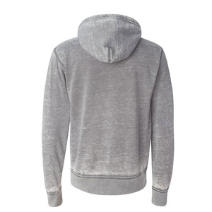 Sweat à capuche zippé de qualité supérieure pour hommes avec finition mate soyeuse lisse et doublure intérieure en polaire délavée à l'acide Sweats à capuche zippés pour hommes - Product Image 6