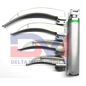 Delta Med Stainless Steel Manual Power Source Mega Fiber <b>Optic</b> Laryngoscope Set Surgical <b>Instruments</b> Basis - Product Image 3