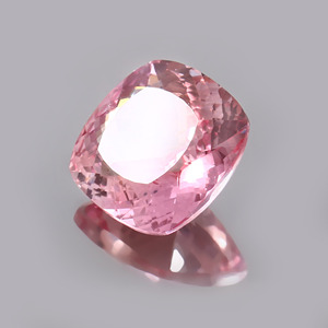 Piedras preciosas sueltas de laboratorio de cojín de morganita para la fabricación de joyas facetadas todos los tamaños calibrados disponibles de 3 mm 12 mm Color rosa - Product Image 1