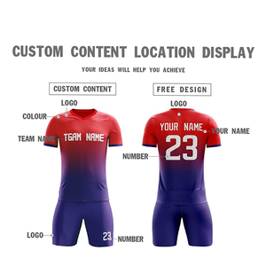 Uniformes de fútbol personalizados para jóvenes, camiseta de fútbol, pantalones cortos, traje de entrenamiento - Product Image 5