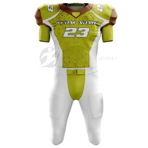 Ensemble d'uniformes de football américain Tissu personnalisable Plus Size Prix raisonnable Spandex imprimé/Polyester Personnalisable Team Wear - Product Image 2