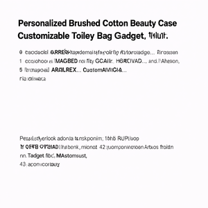 Beauty Case Personalizzabile in Cotone Spazzolato, Borsa per Toilette Personalizzabile, Gadget - Product Image 3