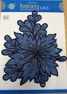 Elegante encaje bordado floral multicolor para ropa de novia y ropa para vestidos Bolsos Otros accesorios de tela - Product Image 5