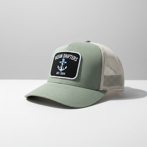 Casquettes de camionneur en maille avec logo d'ancre brodé personnalisé en gros - Casquettes snapback unisexes pour l'aventure côtière en vrac - Product Image 2