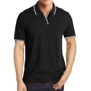 2025 cuello de ajuste transpirable suave verano deportes al aire libre alta calidad hecho personalizado bordado Logo Polo camiseta 2025 - Product Image 5