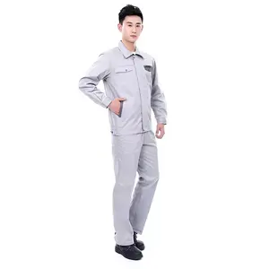 Personalizado 100% pantalones de algodón de alta calidad camisas ropa de trabajo de alta resistencia 2 uds uniforme de ropa de trabajo para hombre - Product Image 2