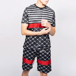 Taille et couleur personnalisées pour hommes ensemble t-shirt et short d'été décontractés et respirants derniers vêtements de mode pour adultes - Product Image 4