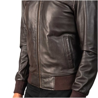 Bonne vente Veste en cuir véritable durable pour hommes Services Prix de gros Veste en cuir pour hommes