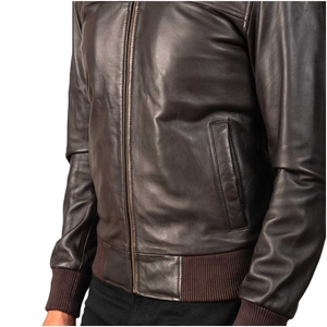 แจ็กเก็ตหนังแท้สำหรับผู้ชายแจ็กเก็ตหนังแท้ทนทาน - Product Image 4