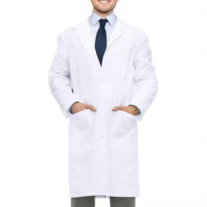 Conjunto de traje médico diseñado para profesionales de hospitales con uniforme médico de material suave y elástico para hombres - Product Image 1