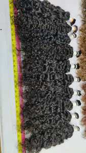 MEILLEURE QUALITÉ CRUE INDIEN BOUCLES CUTICULE ALIGNÉE CHEVEUX NATURELS POUR LES EXTENSIONS DE TRESSAGE 100% LISSE LONGUE DURÉE EXTENSIONS DE CHEVEUX - Product Image 4