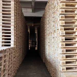 Palette en bois euro 1200x800 Emballage logistique Prix bas Prêt à l'exportation Directement de l'usine Marque personnalisée Palette en bois euro - Product Image 3