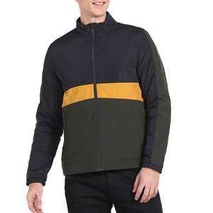 Blouson bombardier à logo personnalisé pour hommes, style streetwear à la mode de qualité supérieure avec fermeture éclair sur le devant, tissu léger côtelé et patchs - Product Image 1