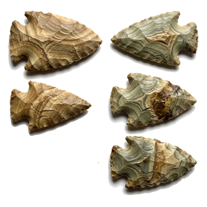 Puntas de flecha de piedra de jaspe natural con diseño, puntas de flecha de jaspe curativas, gemas de jaspe de fantasía, venta al por mayor de cristales - Product Image 2