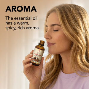 Aromatika Aceite Esencial de Clavo 100% Puro y Natural, 50 ml, Destilado al Vapor, Notas Terrosas y Especiadas, para Todo Tipo de Piel - Product Image 3