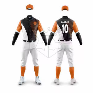 Uniforme de béisbol para hombre transpirable de talla grande Uniforme de béisbol al por mayor Uniformes de béisbol sostenibles - Product Image 2