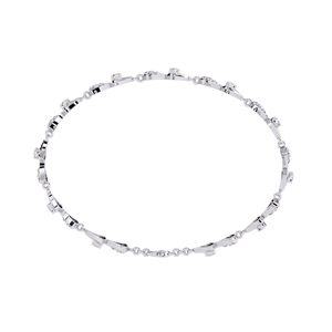 กำไลข้อมือทองคำ 14K ประดับเพชรเลี้ยงในห้องปฏิบัติการ ทรงบริลเลียนต์ ระดับความสะอาด VVS VS สี D E รับรองโดย IGI สำหรับผู้หญิง ทองคำสีโรส/เหลือง/ขาว - Product Image 6