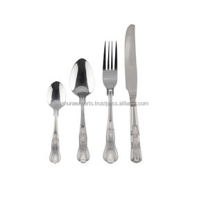 Juego de cubiertos de acero inoxidable de metal de diseño más alto Juego de cubiertos con cuchara Tenedor y cuchillo en utensilios de cocina para exportación - Product Image 6