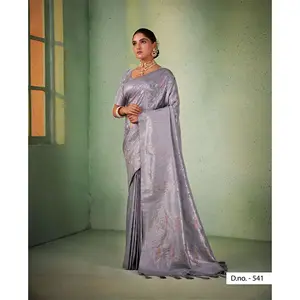 Kanjivaram-Saree de seda suave para mujer, seda pura tradicional india especial para Durga puja y todas las funciones, venta al por mayor, barato Surat