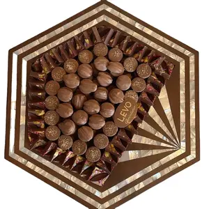 Newest Design MOP Inlay Wooden Tray with Acrylic Chocolate <b>Box</b> Luxury for <b>Eid</b> Ramadan <b>Gift</b> Handcrafted From Vietnam - Product Image 1