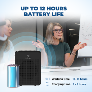 WINBRIDGE B002 Mini amplificatore vocale senza fili con microfono auricolare 1 canale di progettazione di stampi privati - Product Image 3