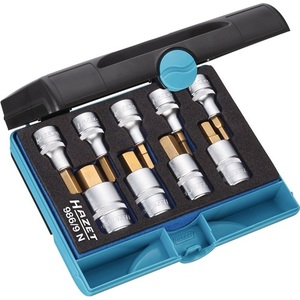 Juego de Llaves de Tubo HAZET de 9 Piezas, 12.5 mm (1/2\") con 5/6/7/8/10/12/14/17/19 mm para Automoción y Proyectos de Bricolaje - Product Image 1