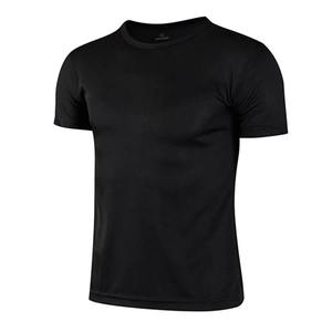 T-shirt de sport décontracté respirant en polyester de haute qualité pour homme, été, athleisure, entraînement musculaire, fitness, manches courtes - Product Image 4